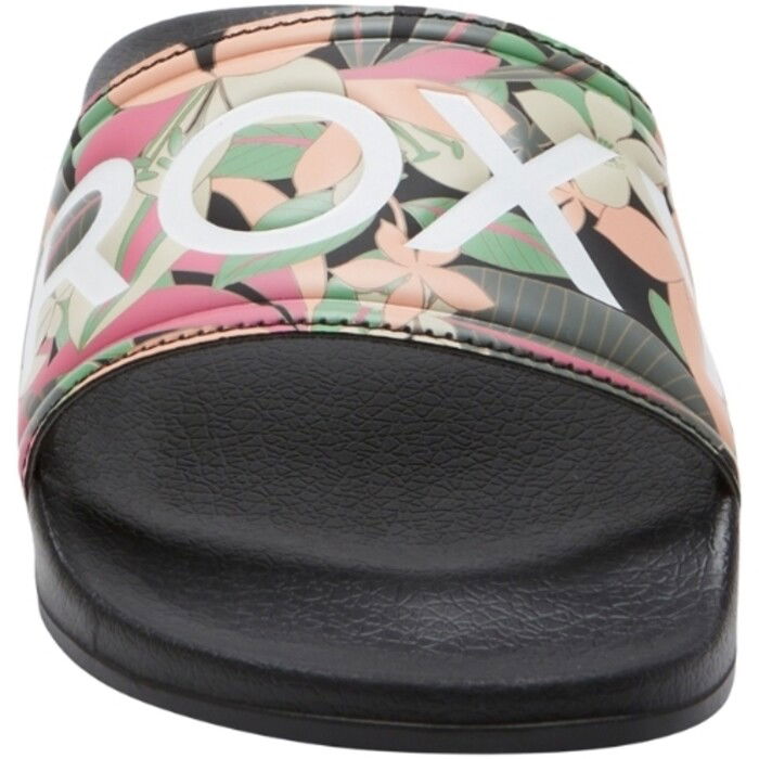 2024 Roxy Mujer Sandalias Deslizantes ARJL100679 - Black / Pink / Soft Lime